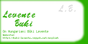 levente buki business card
