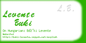 levente buki business card